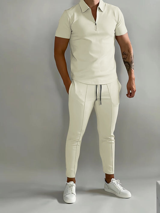 New Solid Color Casual Tracksuit Set